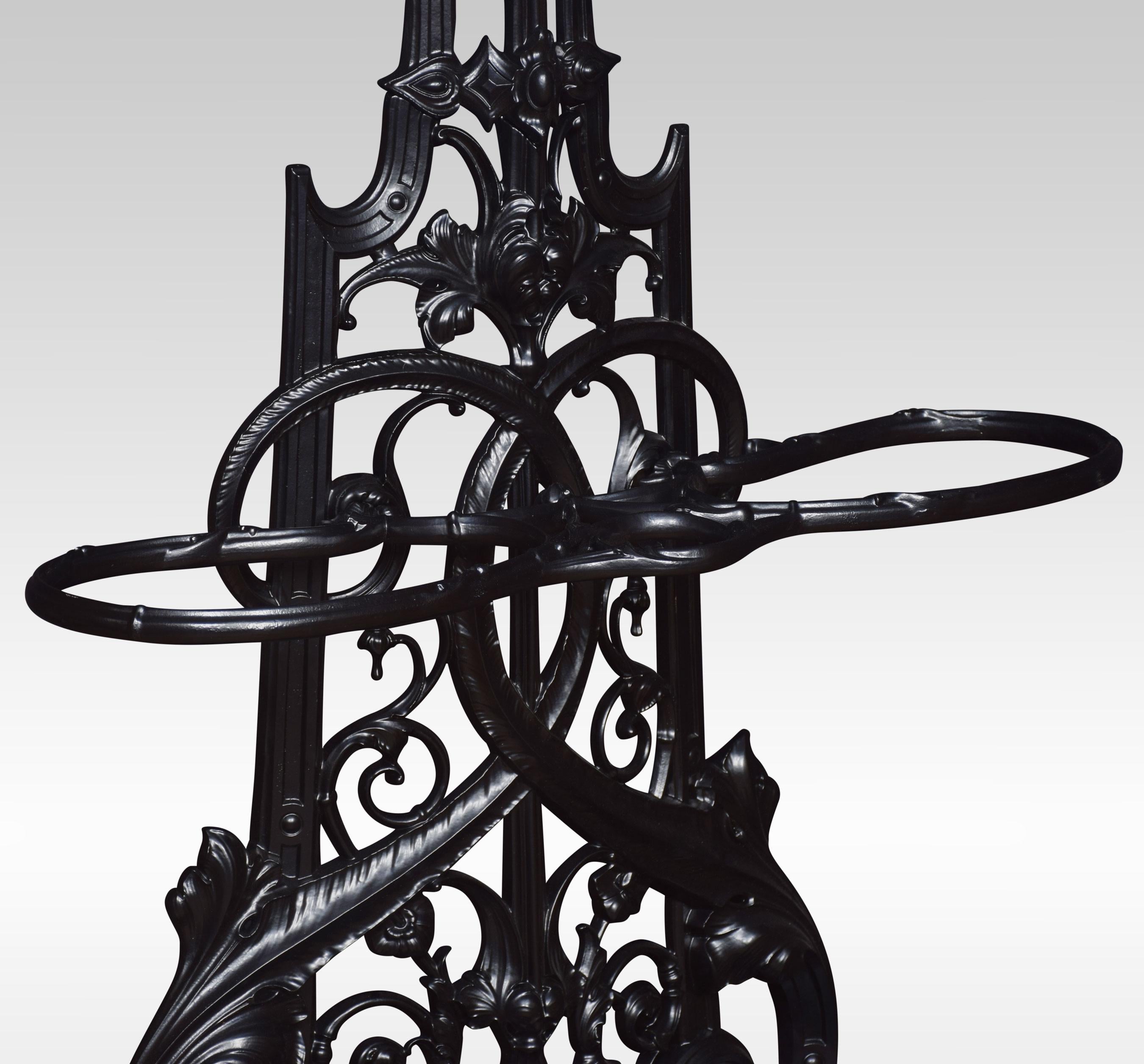 wrought iron hall stand