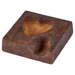 Cast Iron Heart Ashtray