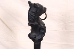 Cast Iron Hitching Post with Horse Head, 1960s