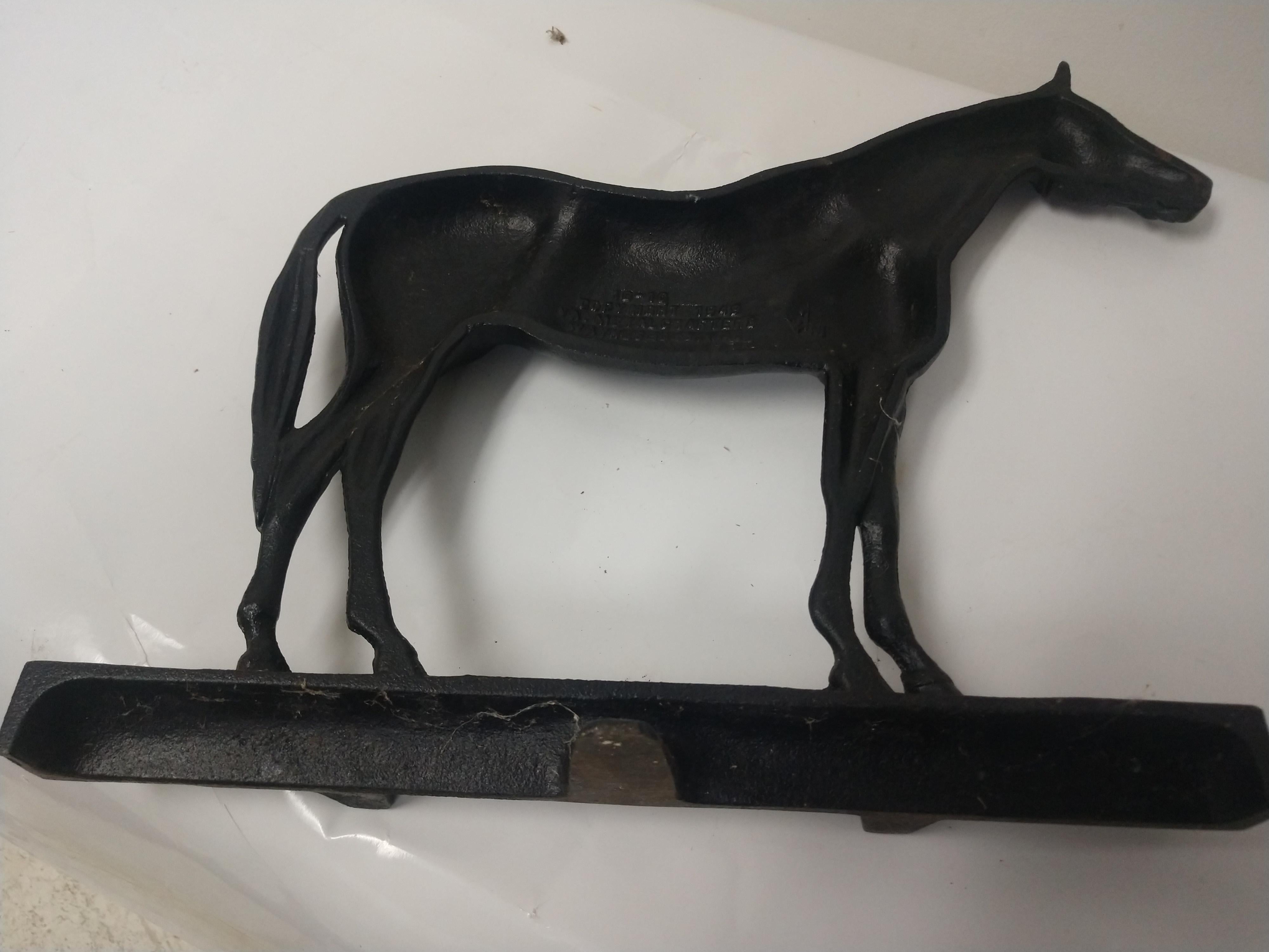 vintage cast iron horse