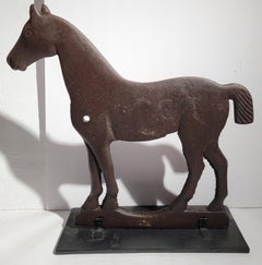 Cast iron Horse Wind Mil Weight on Stand