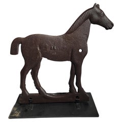 Cast iron Horse Wind Mil Weight on Stand