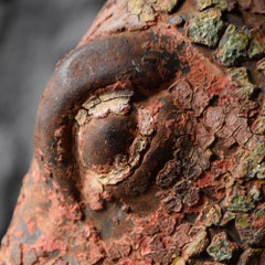 Cast Iron Horses Head Fragment with a Wonderful Aged Surface, circa 1900