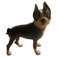Cast Iron Hubley Boston Terrior Dog Door Stop C1939