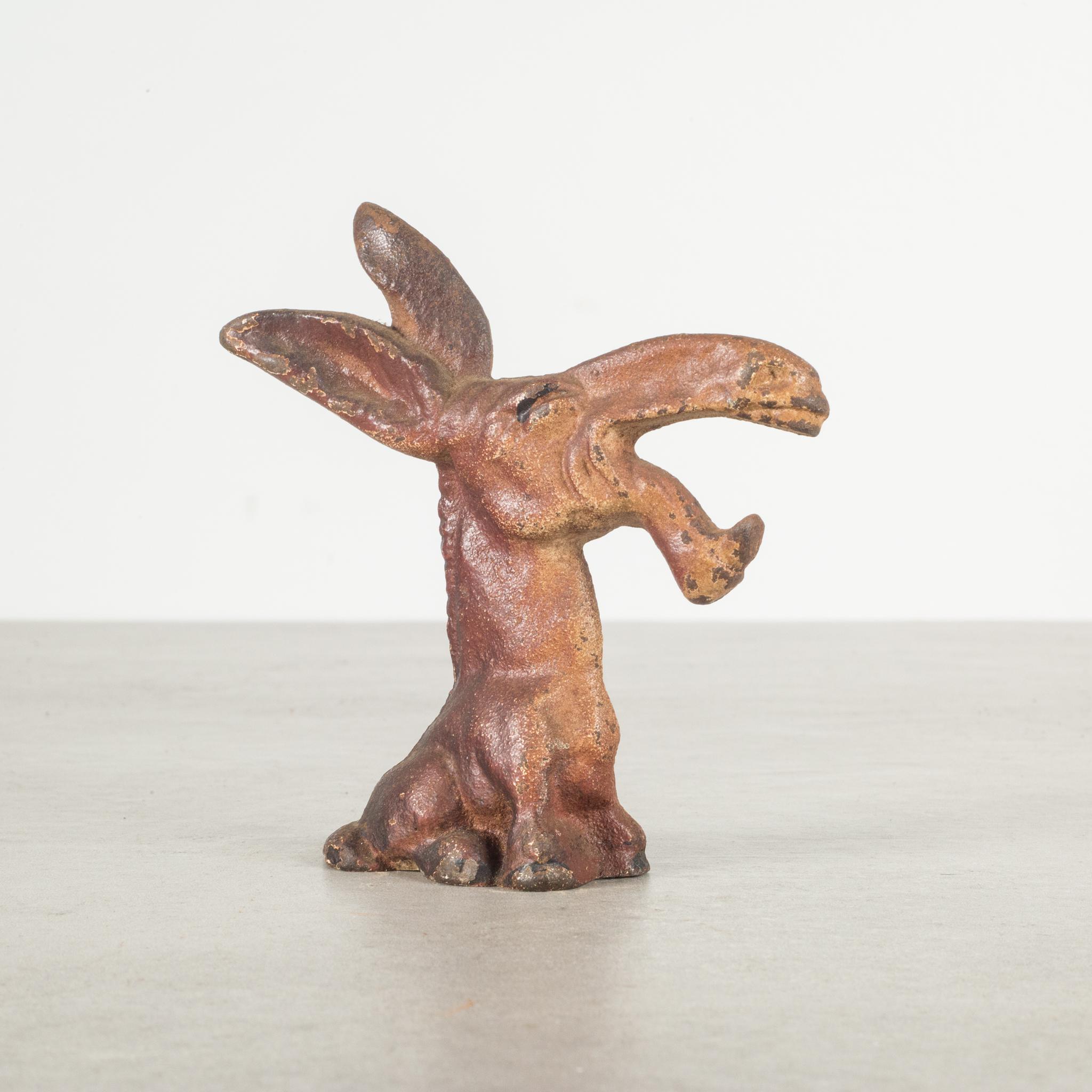 Cast Iron Hubley Donkey Bottle Opener, circa 1940 In Good Condition In San Francisco, CA
