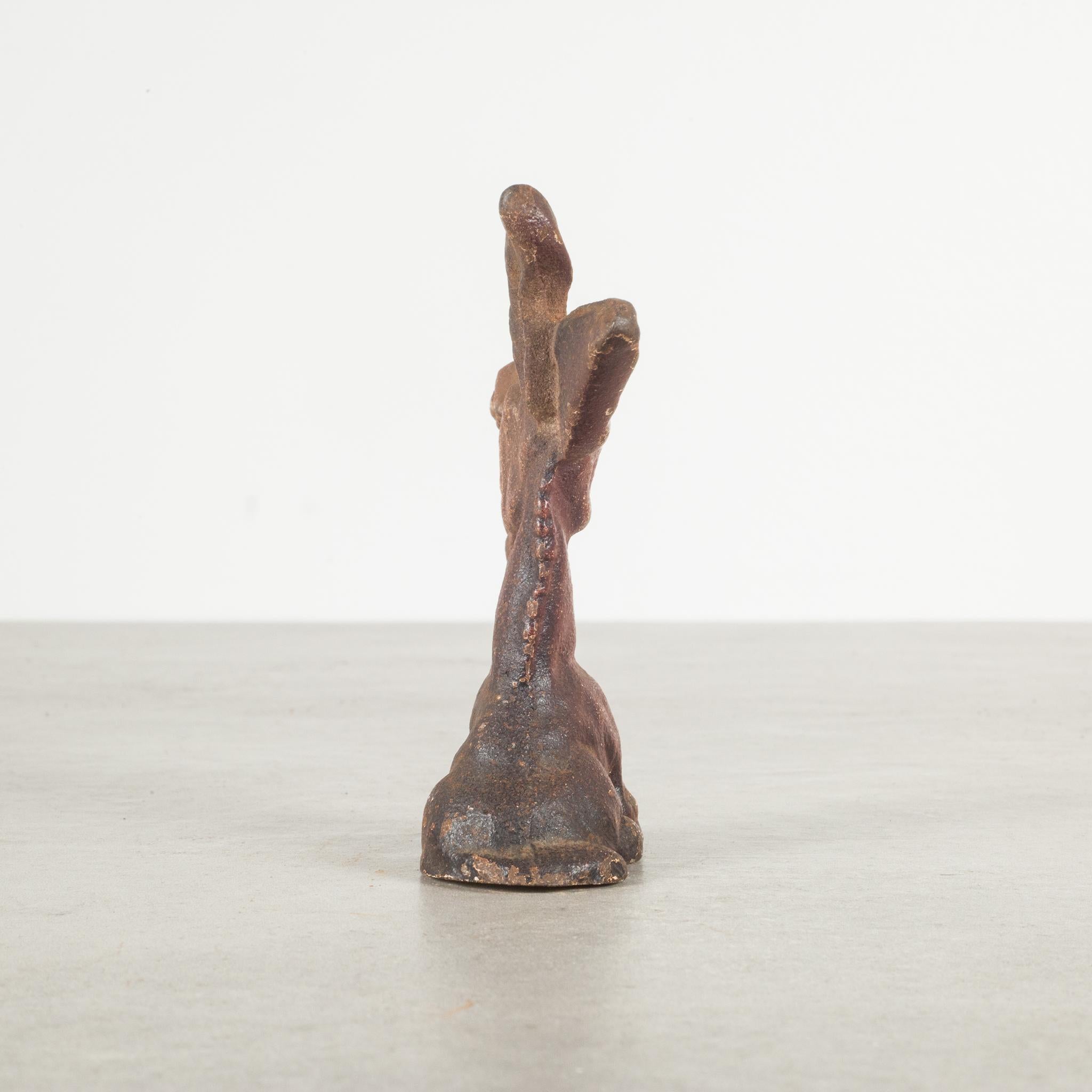 20th Century Cast Iron Hubley Donkey Bottle Opener, circa 1940