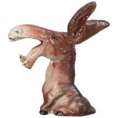 Retro Cast Iron Hubley Donkey Bottle Opener, circa 1940