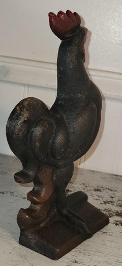 Cast Iron Hubley Rooster Door Stop