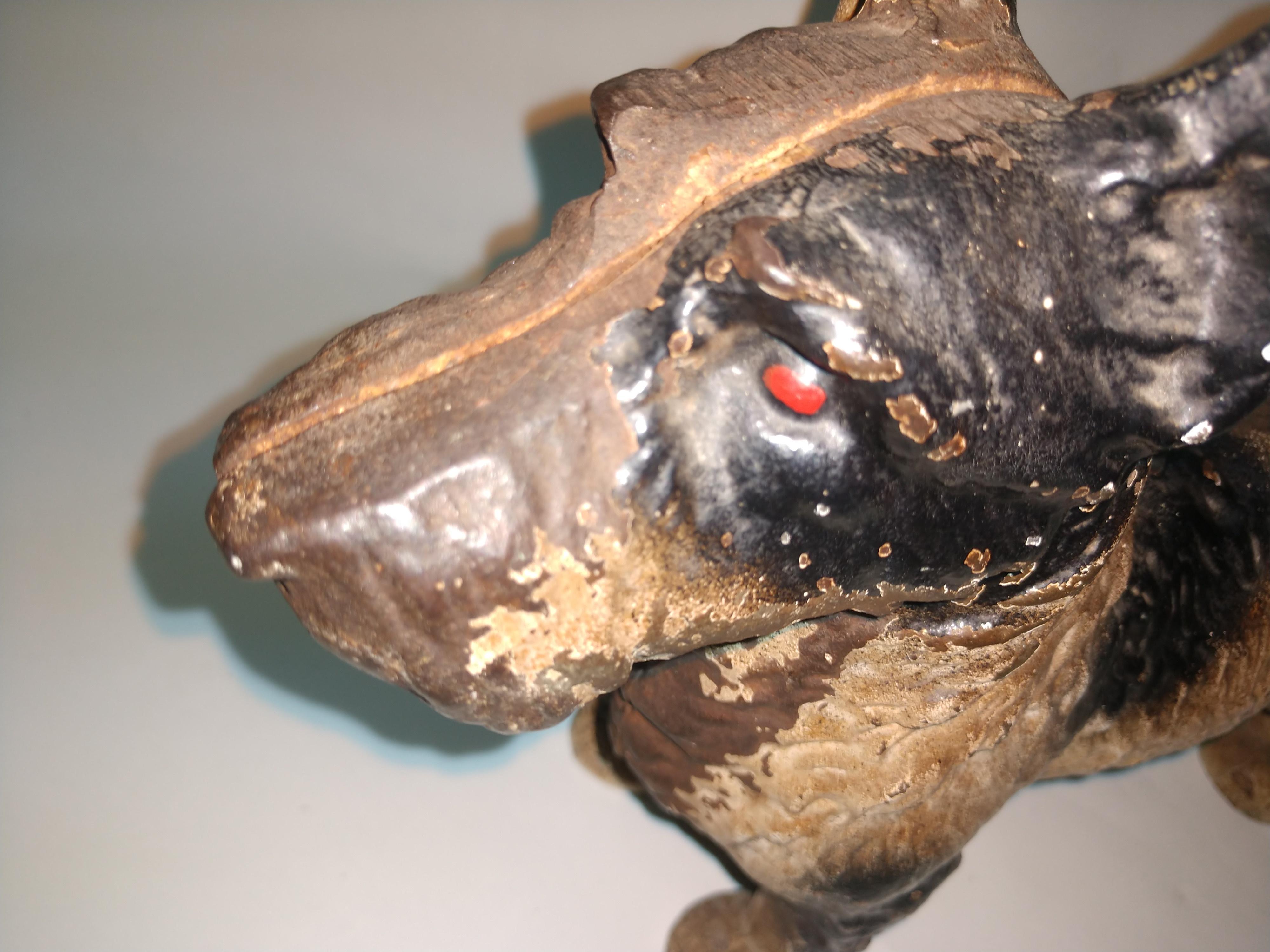 Cast Iron Hubley Scottish Terrier Door Stop In Good Condition In Port Jervis, NY