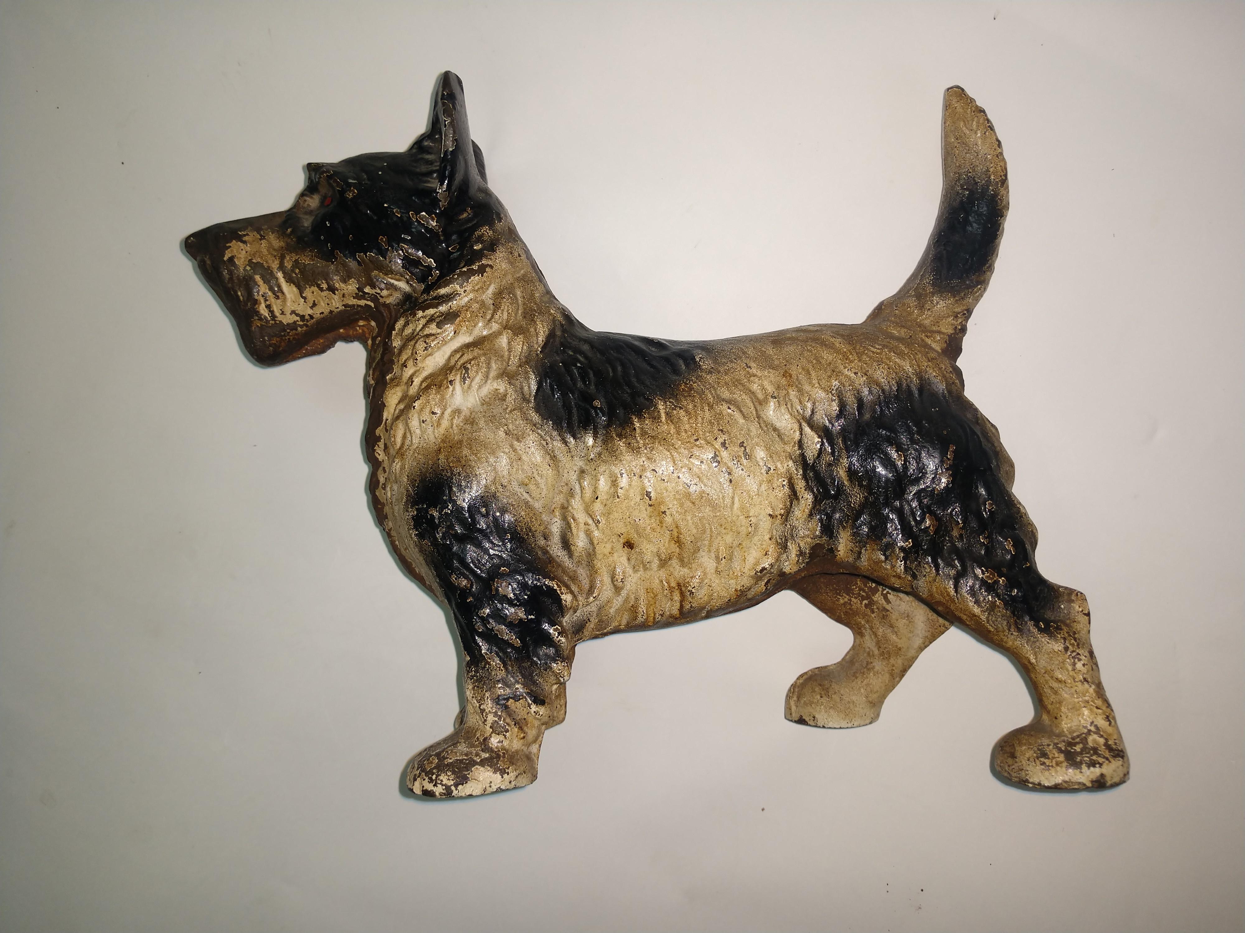 Cast Iron Hubley Scottish Terrier Door Stop 2