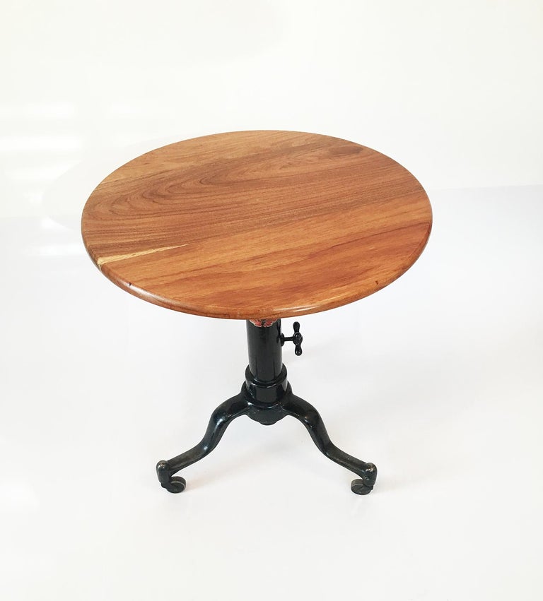 Cast Iron Industrial Table For Sale at 1stDibs