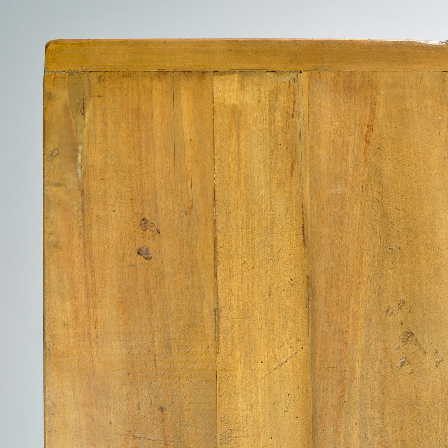 Table industrielle avec plateau en vieux pin en vente 5