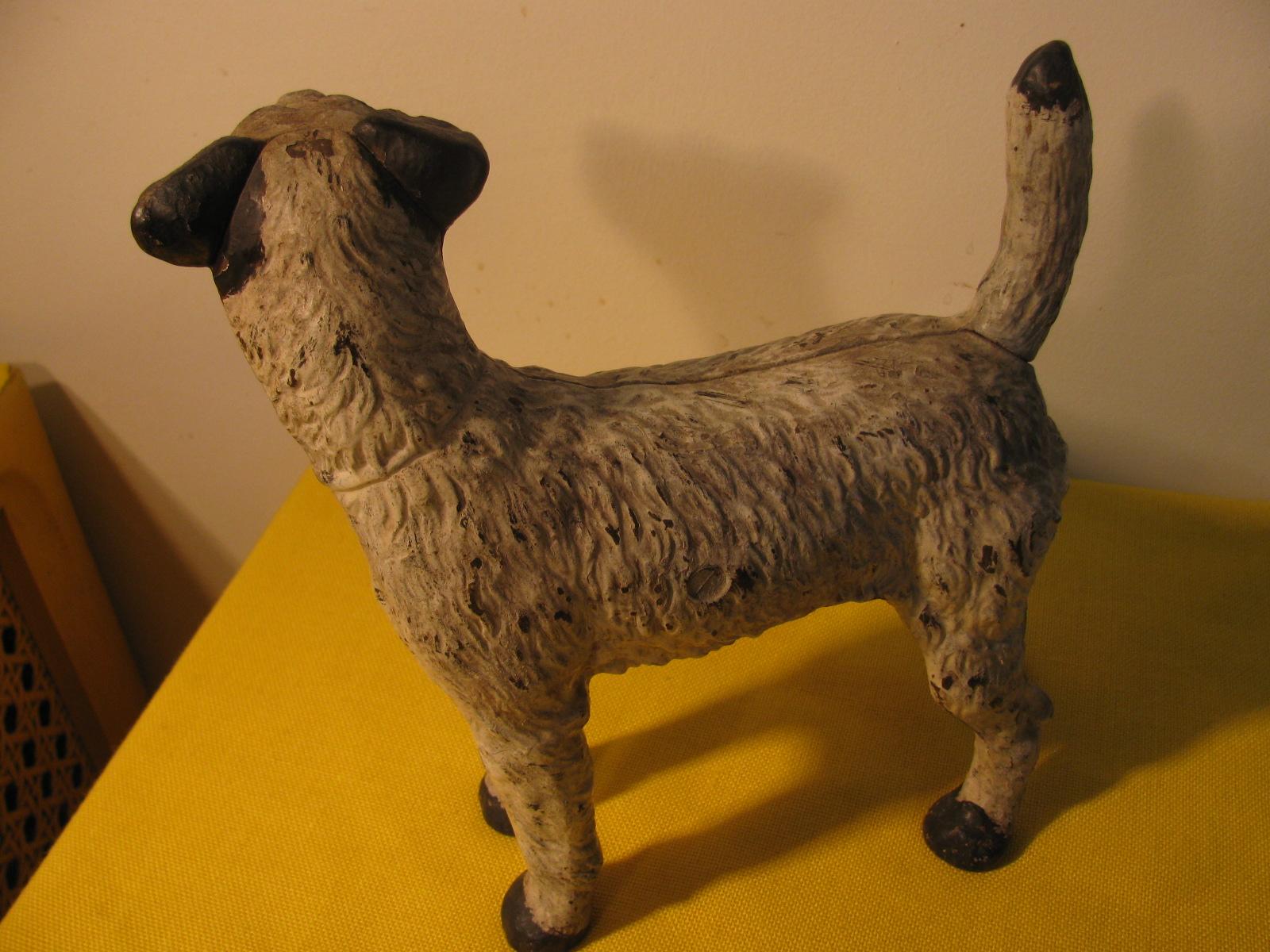 Cast Iron Jack Russell Terrier Dog Door Stop In Good Condition In Port Jervis, NY
