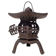 Antique Cast Iron Japanese Pagoda with Hearts