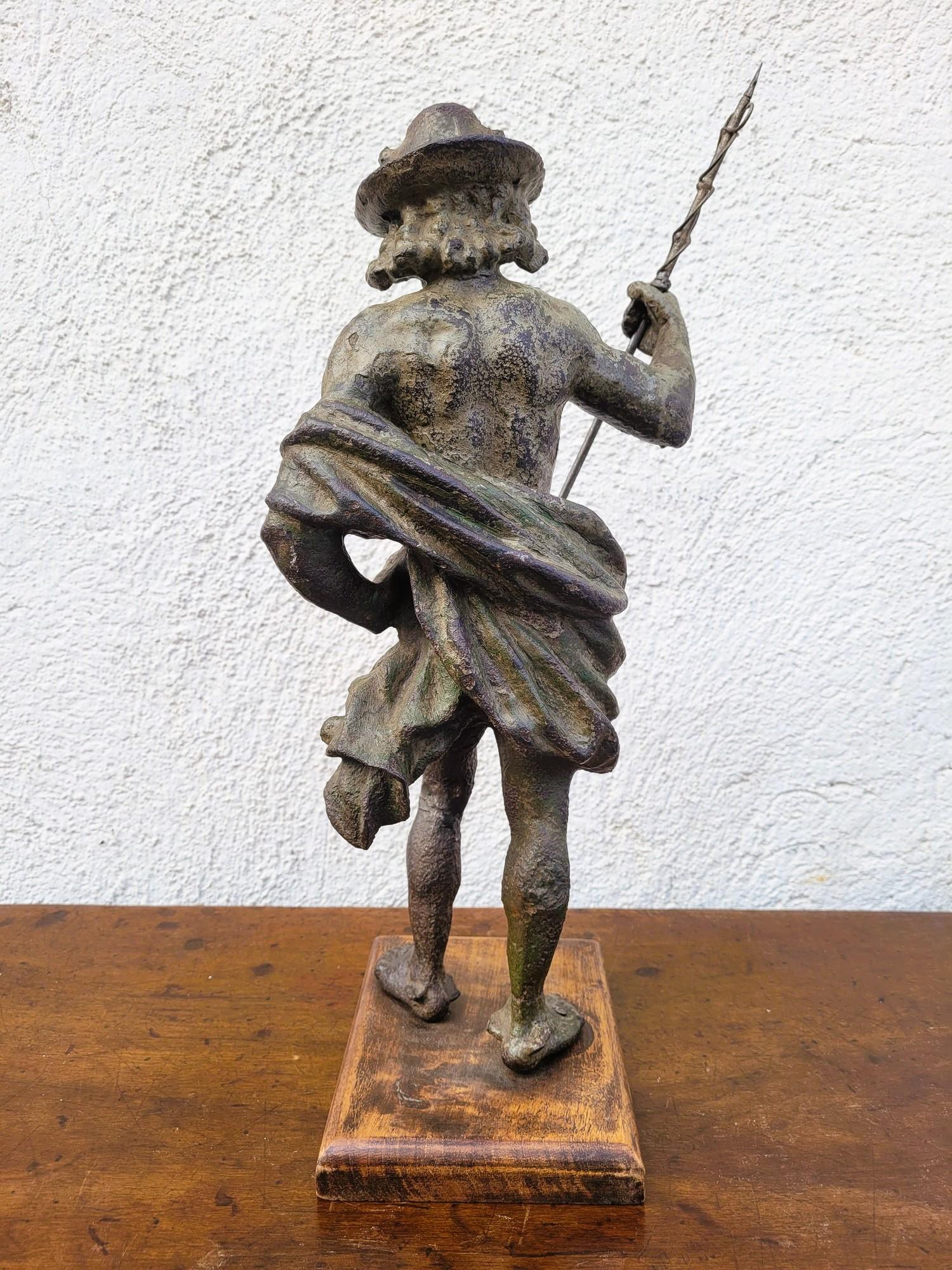 Statua di Mercurio in ghisa in vendita 4