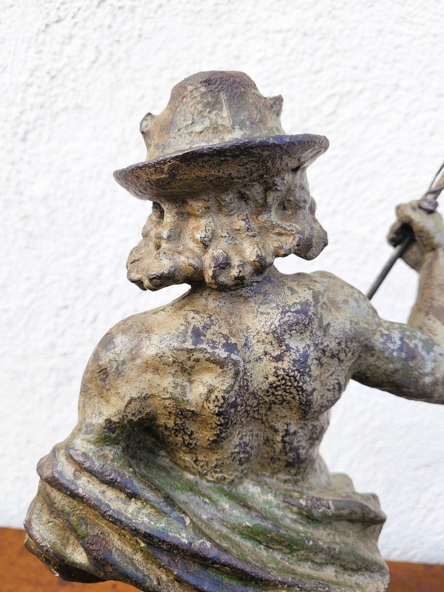 Statua di Mercurio in ghisa in vendita 5
