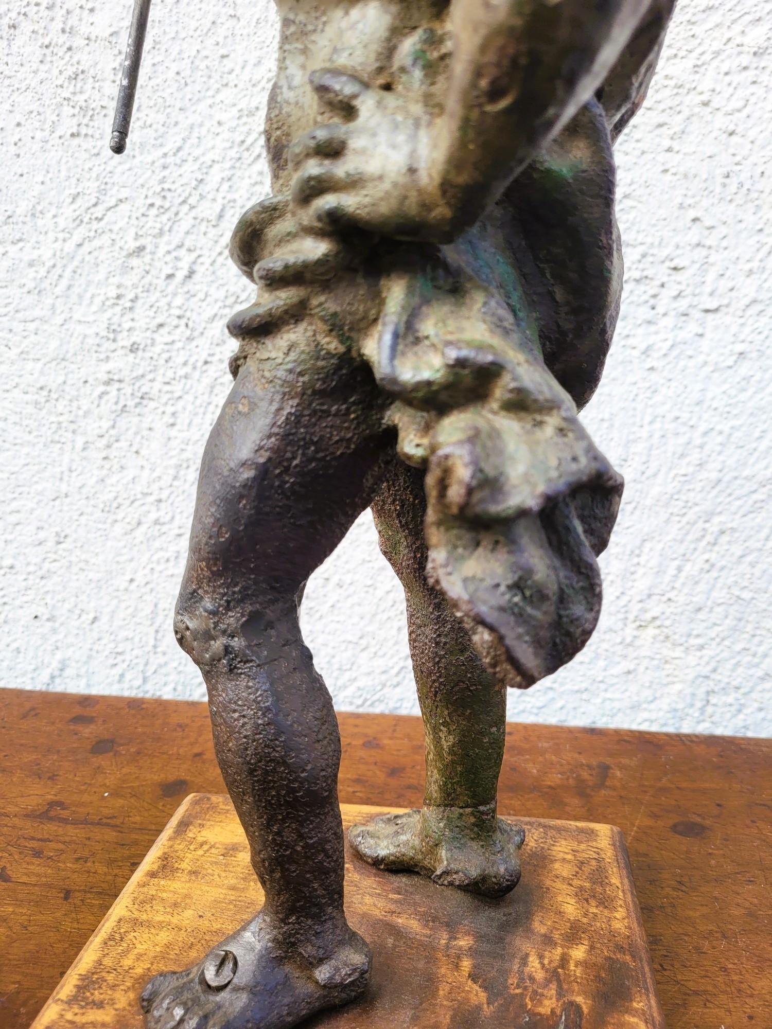 Statua di Mercurio in ghisa in vendita 1