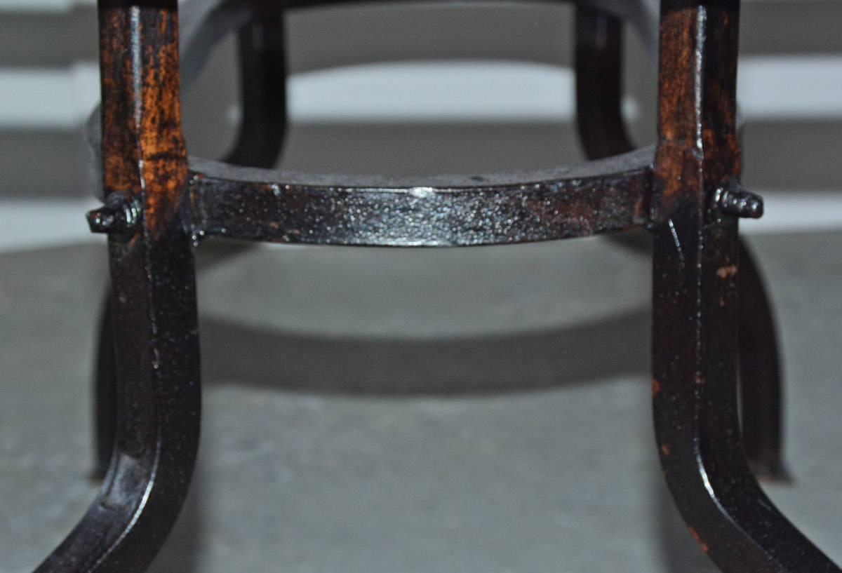 Cast Iron Metal Top Indoor or Outdoor Garden Coffee Table at 1stDibs