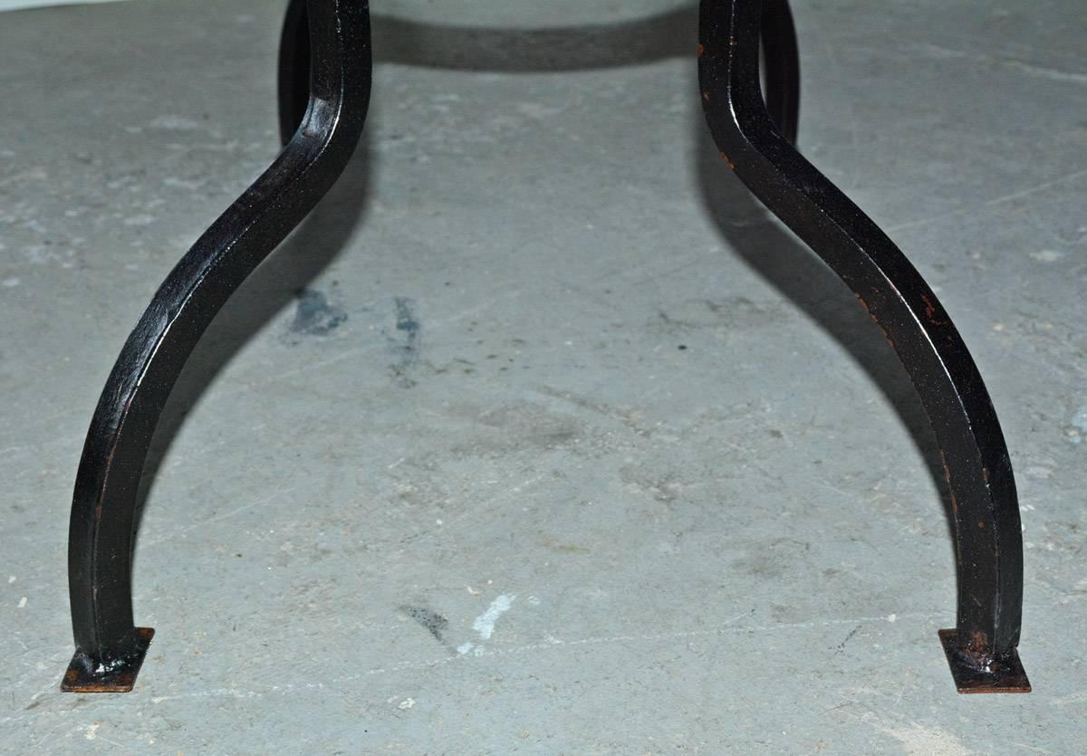 Cast Iron Metal Top Indoor or Outdoor Garden Coffee Table at 1stDibs