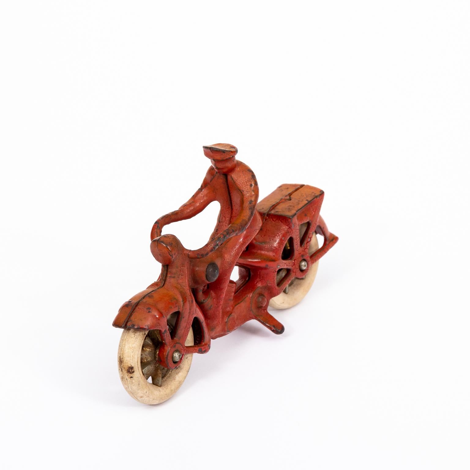 vintage cast iron motorcycle toys