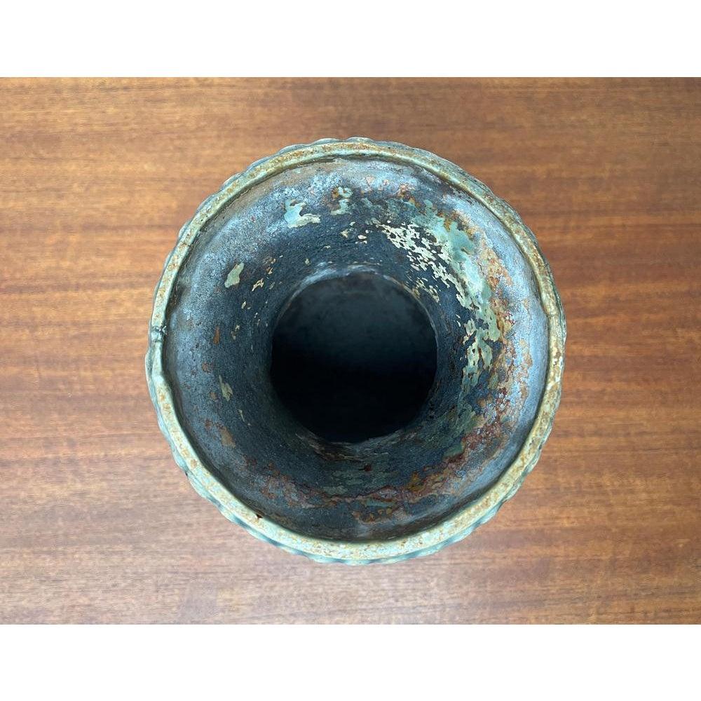 Metal Cast Iron Outdoor Garden Vase from Pecherard, France, 1970s For Sale