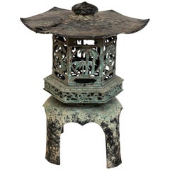 Cast Iron Pagoda Candleholder