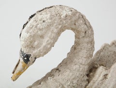 Cast Iron Painted Swan