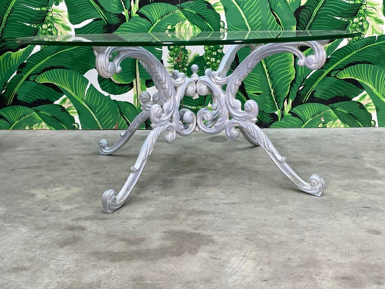 Cast Iron Patio Coffee Table by Woodard For Sale at 1stDibs