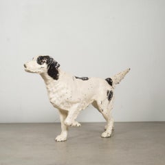 Cast Iron Pointer Dog Doorstop by Hubley, circa 1910-1940
