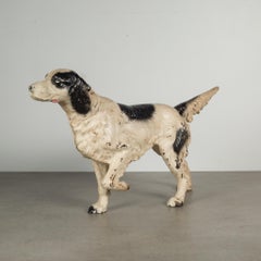 Cast Iron Pointer Dog Doorstop by Hubley, circa 1910-1940
