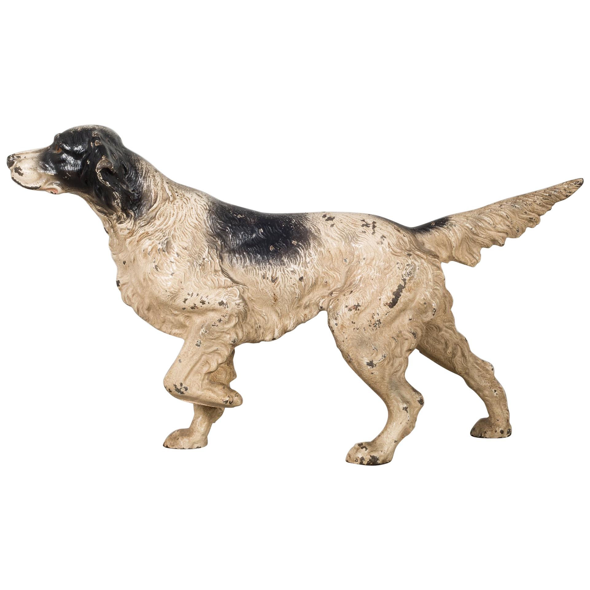 Cast Iron Pointer Dog Doorstop by Hubley, circa 19101940 For Sale at