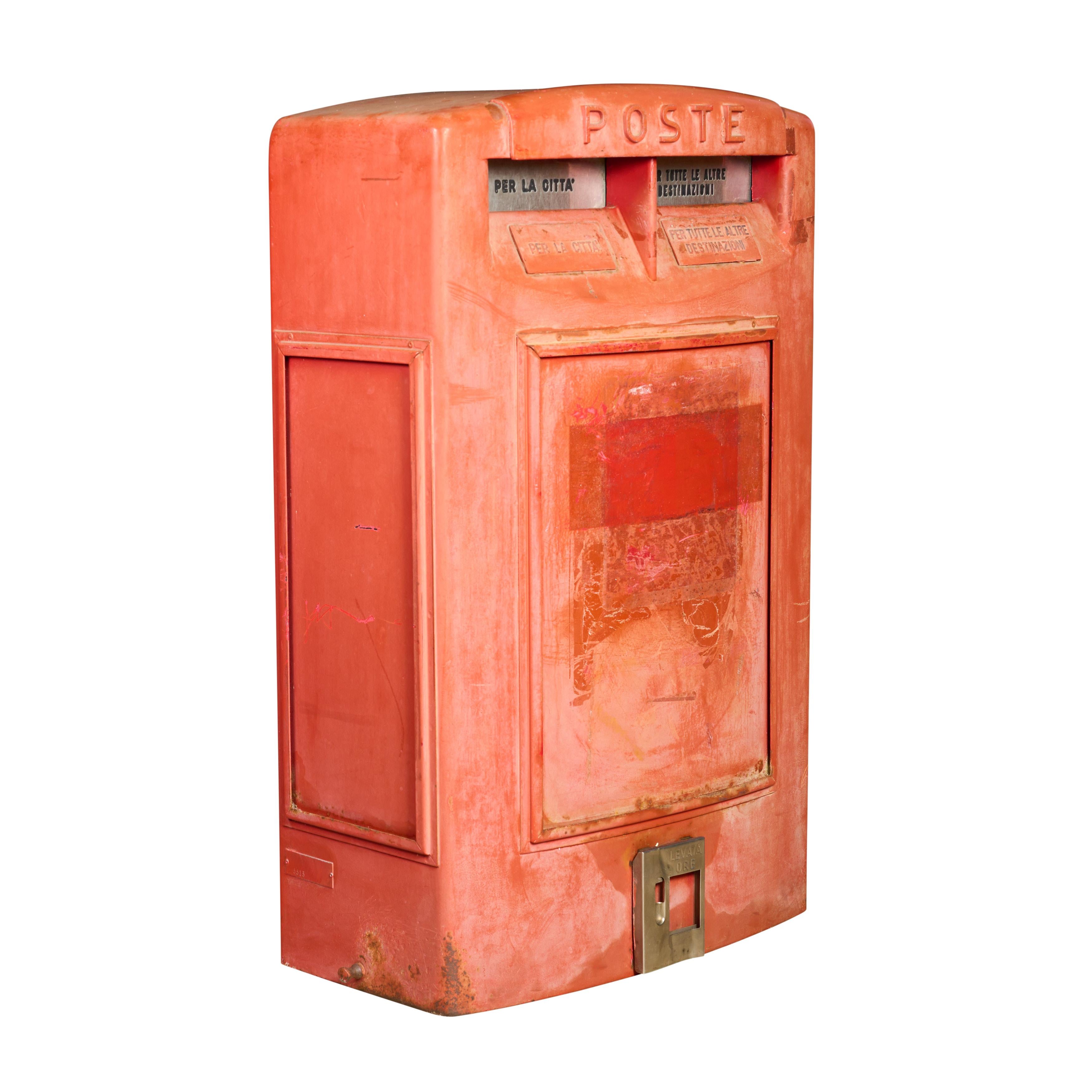 Cast iron post letter box - rare and fun. 