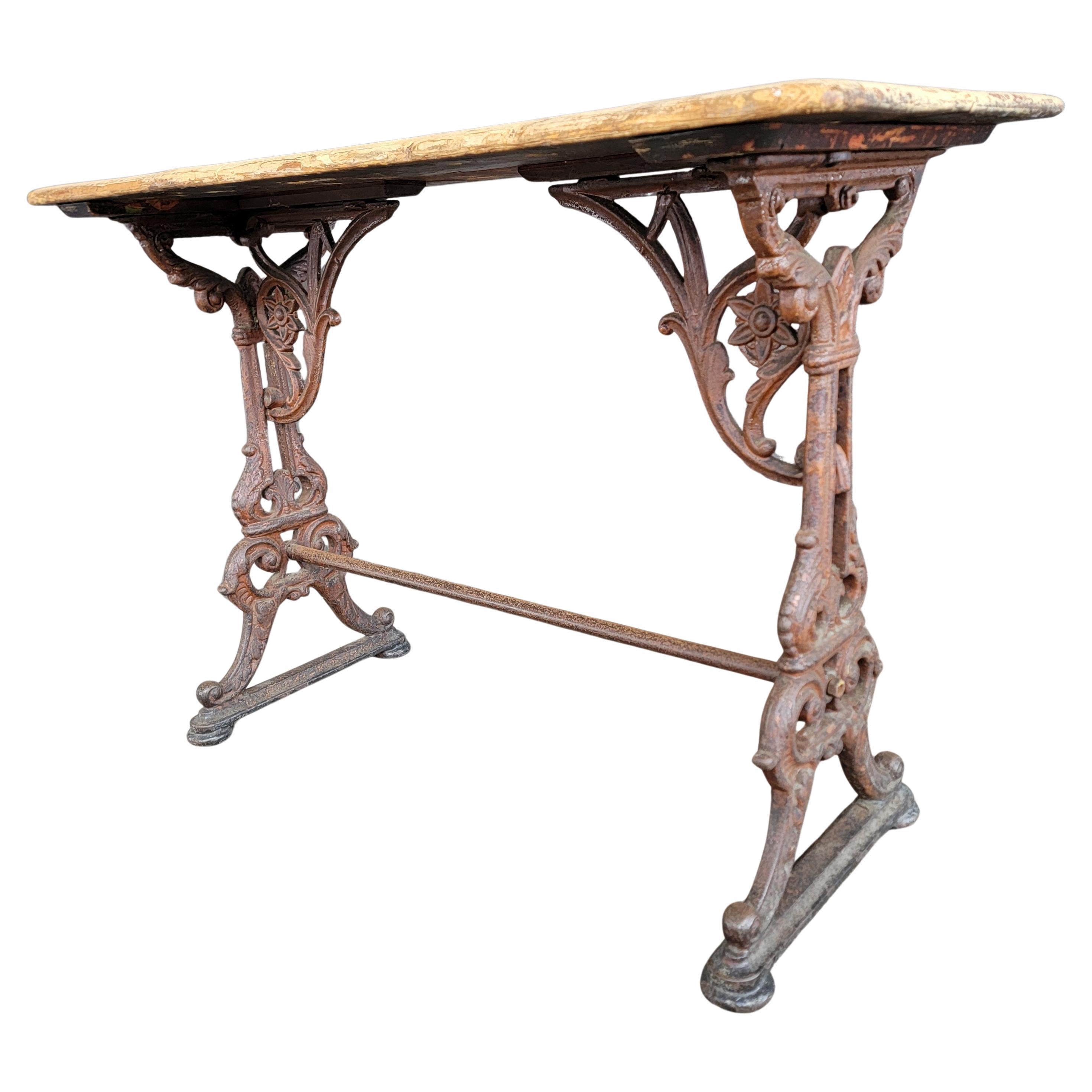 Cast Iron Pub Table Circa. 1900