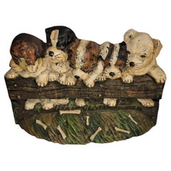 Butoir de porte Puppies en fonte