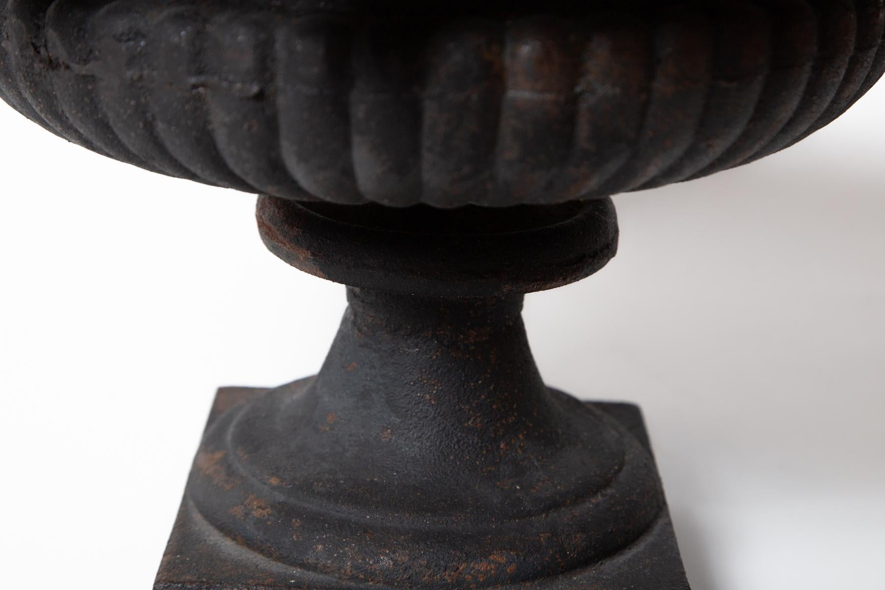Début du 20ème siècle Urne de jardin en fonte, vers 1920 en vente