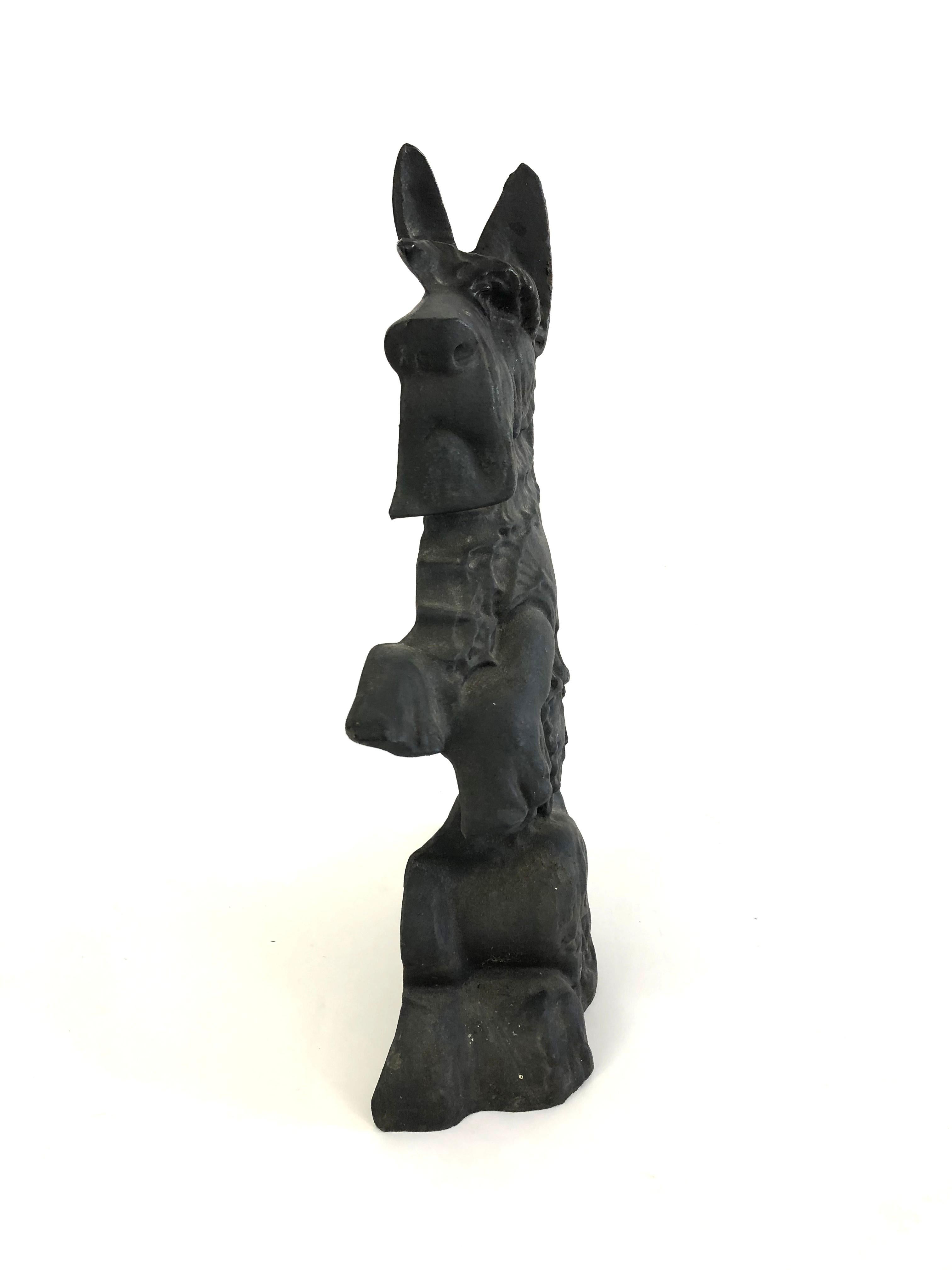Cast Iron Scottish Terrier Dog Figure In Good Condition In Essex, MA