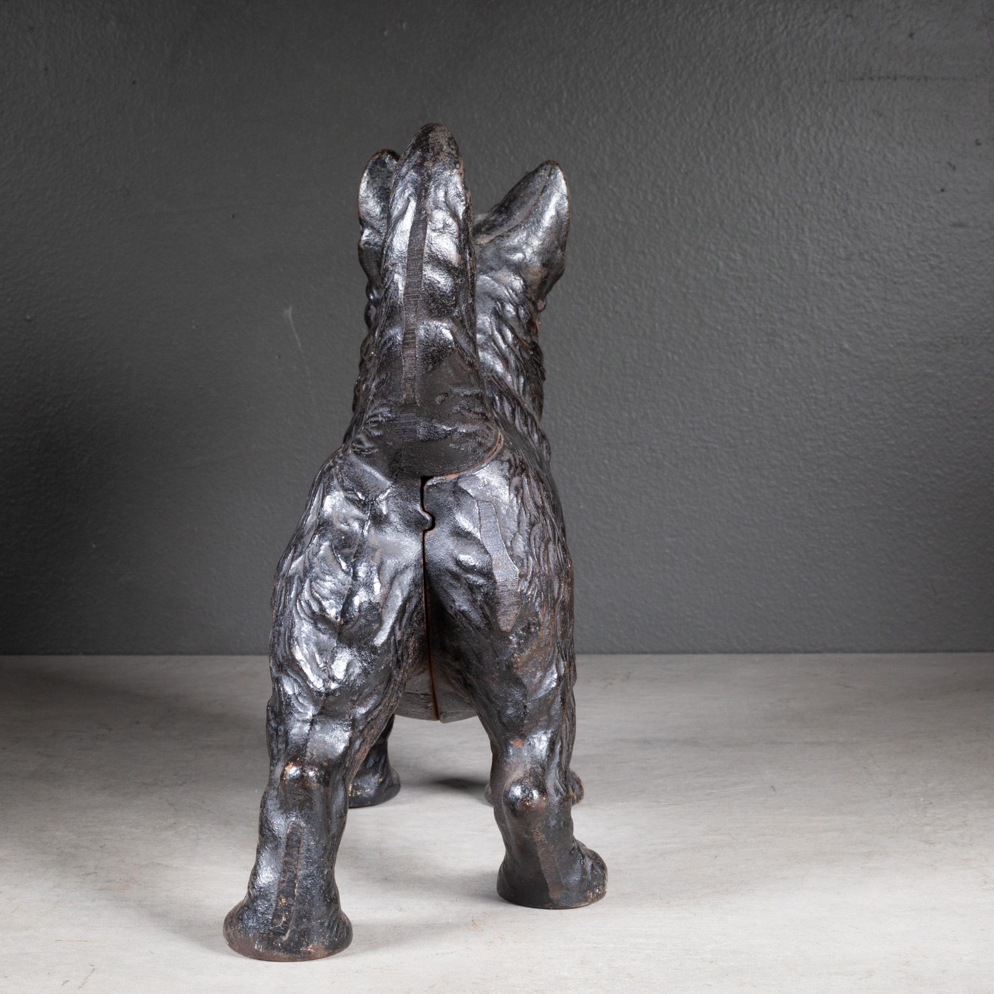 20th Century Cast Iron Scotty Dog Doorstop by Hubley c.1910-1940
