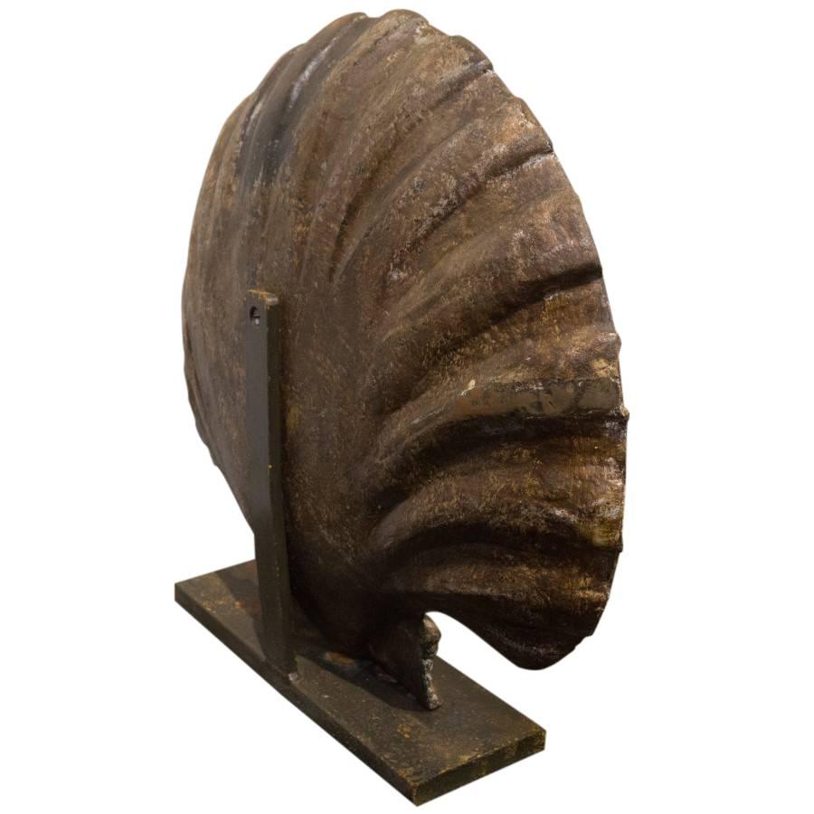 Cast Iron Shells Rare Art In Good Condition For Sale In Culver City, CA