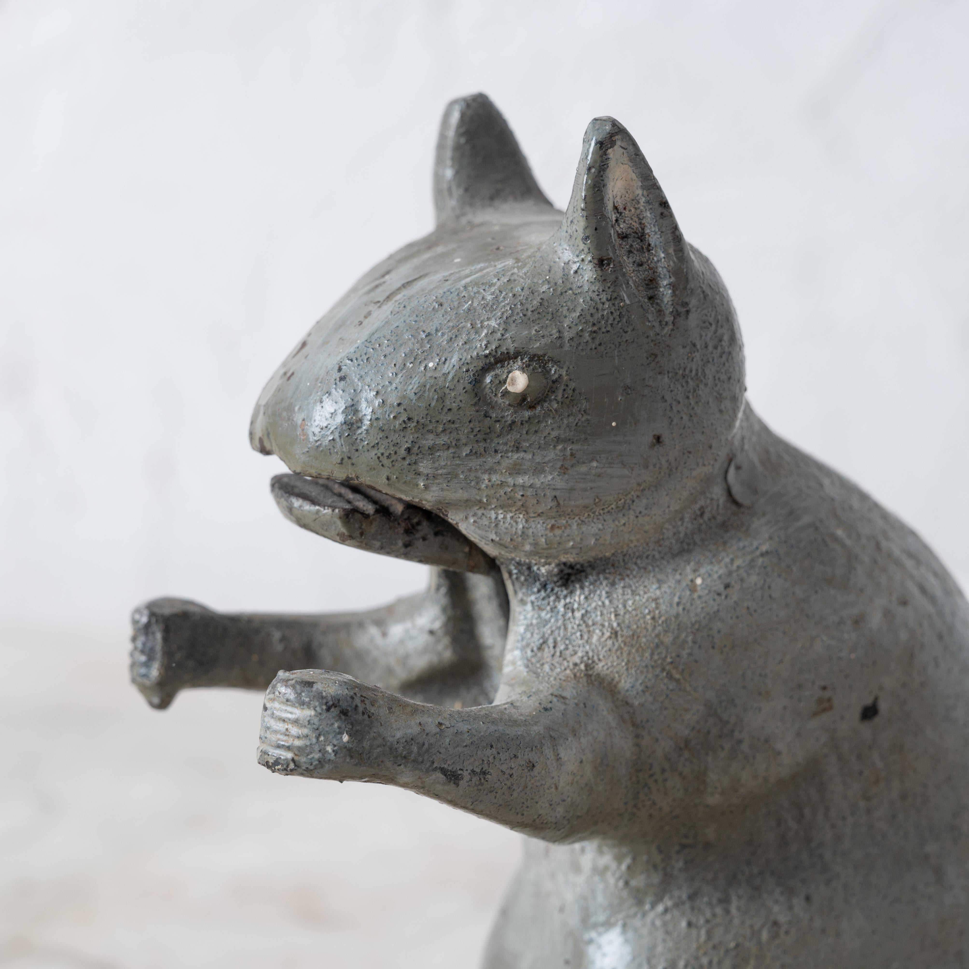 Cast Iron Squirrel Nutcracker, c.1930s In Good Condition In Savannah, GA