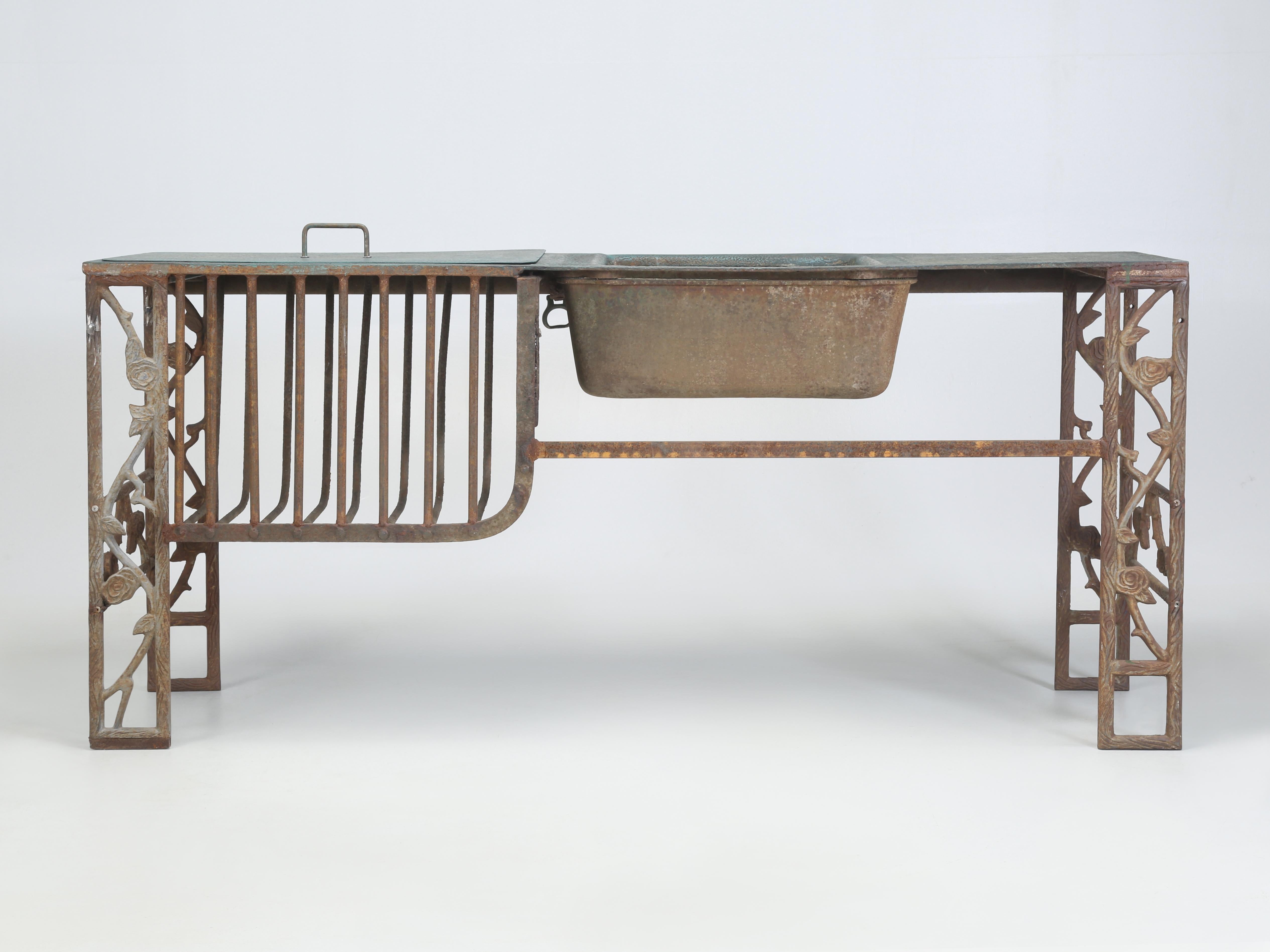 Cast Iron Stable Fitting by Musgrave & Co LTD. Garden Table, Kitchen Island or ? For Sale 10