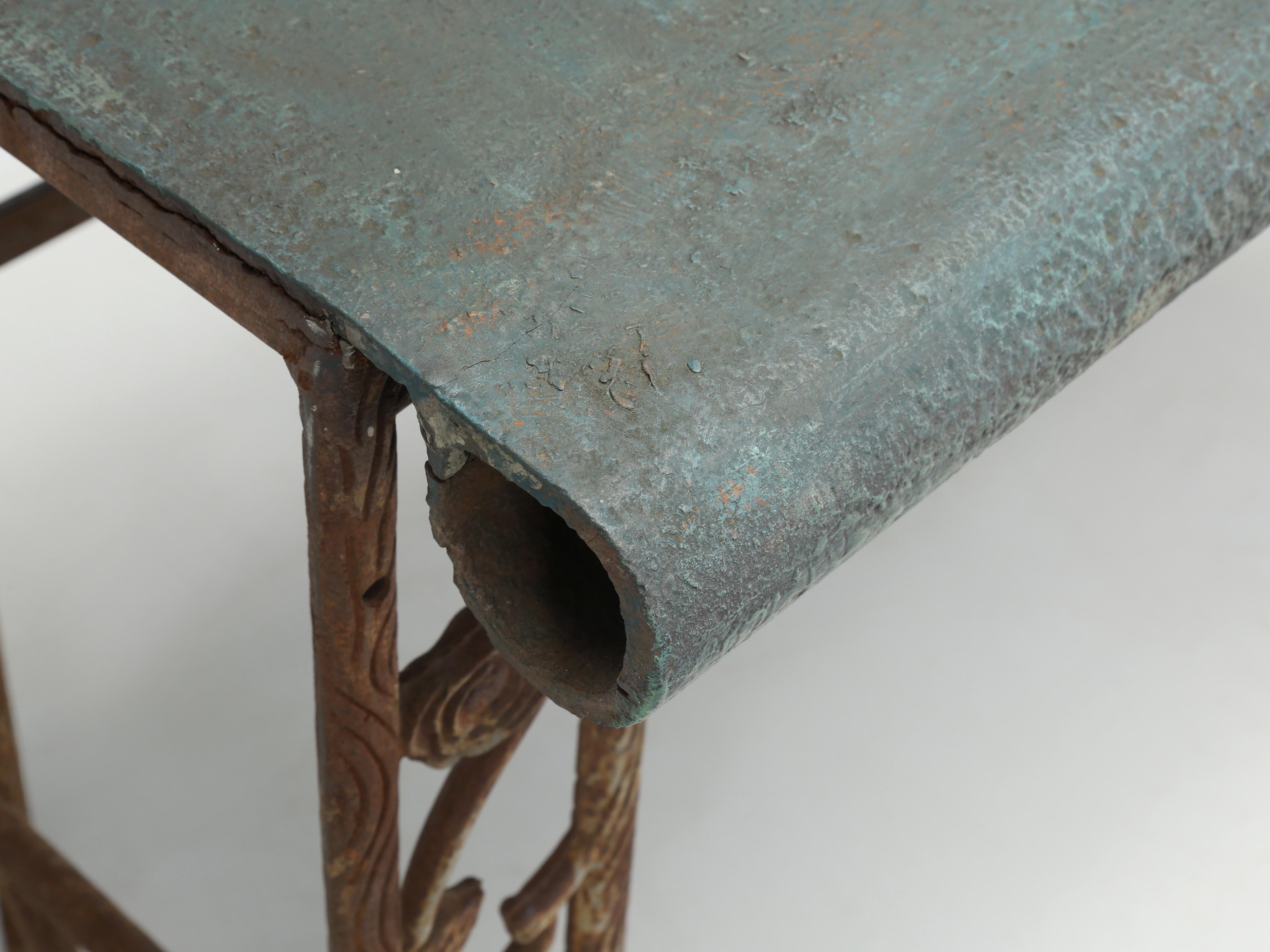 Late 19th Century Cast Iron Stable Fitting by Musgrave & Co LTD. Garden Table, Kitchen Island or ? For Sale