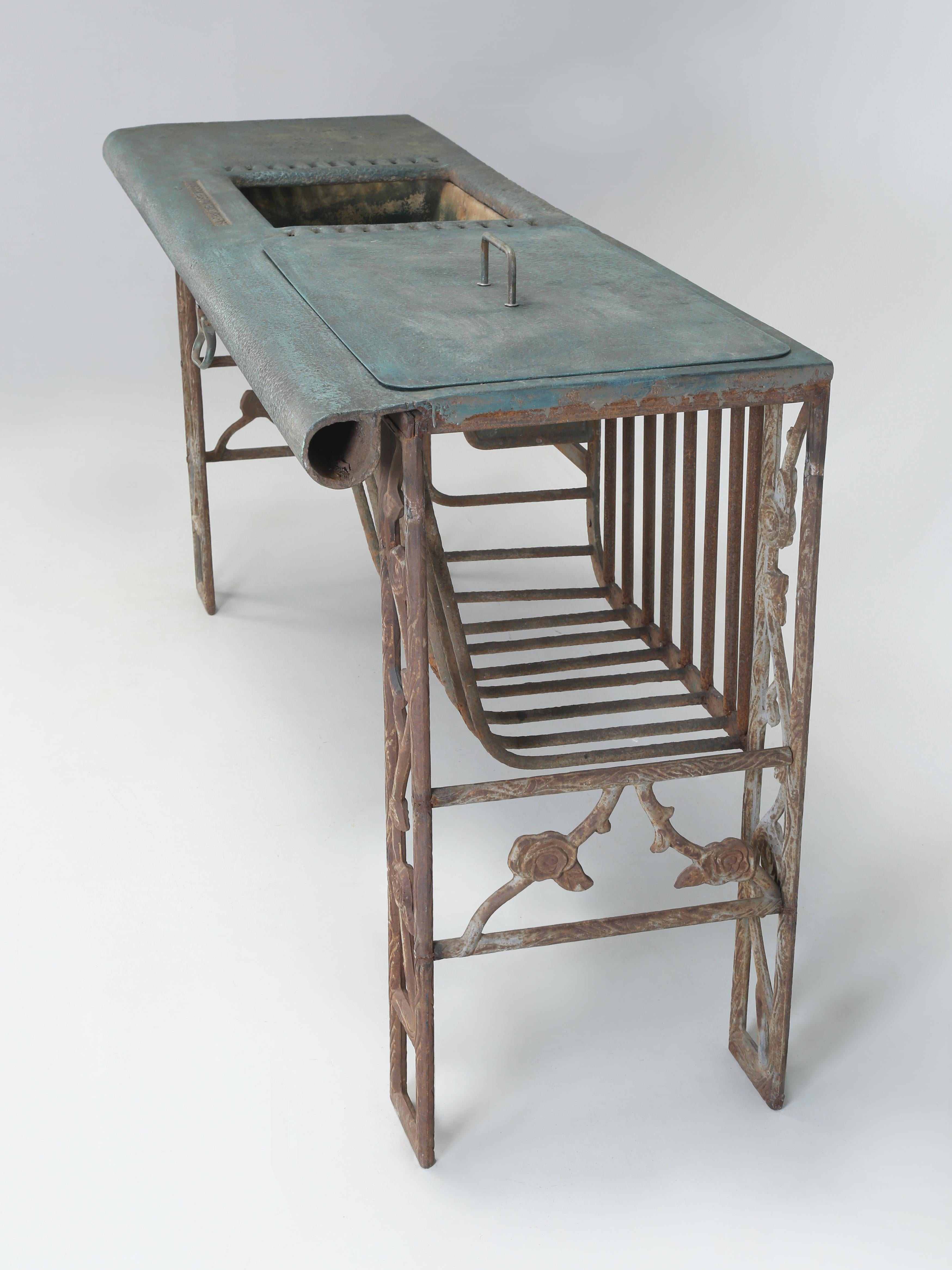 Cast Iron Stable Fitting by Musgrave & Co LTD. Garden Table, Kitchen Island or ? For Sale 1
