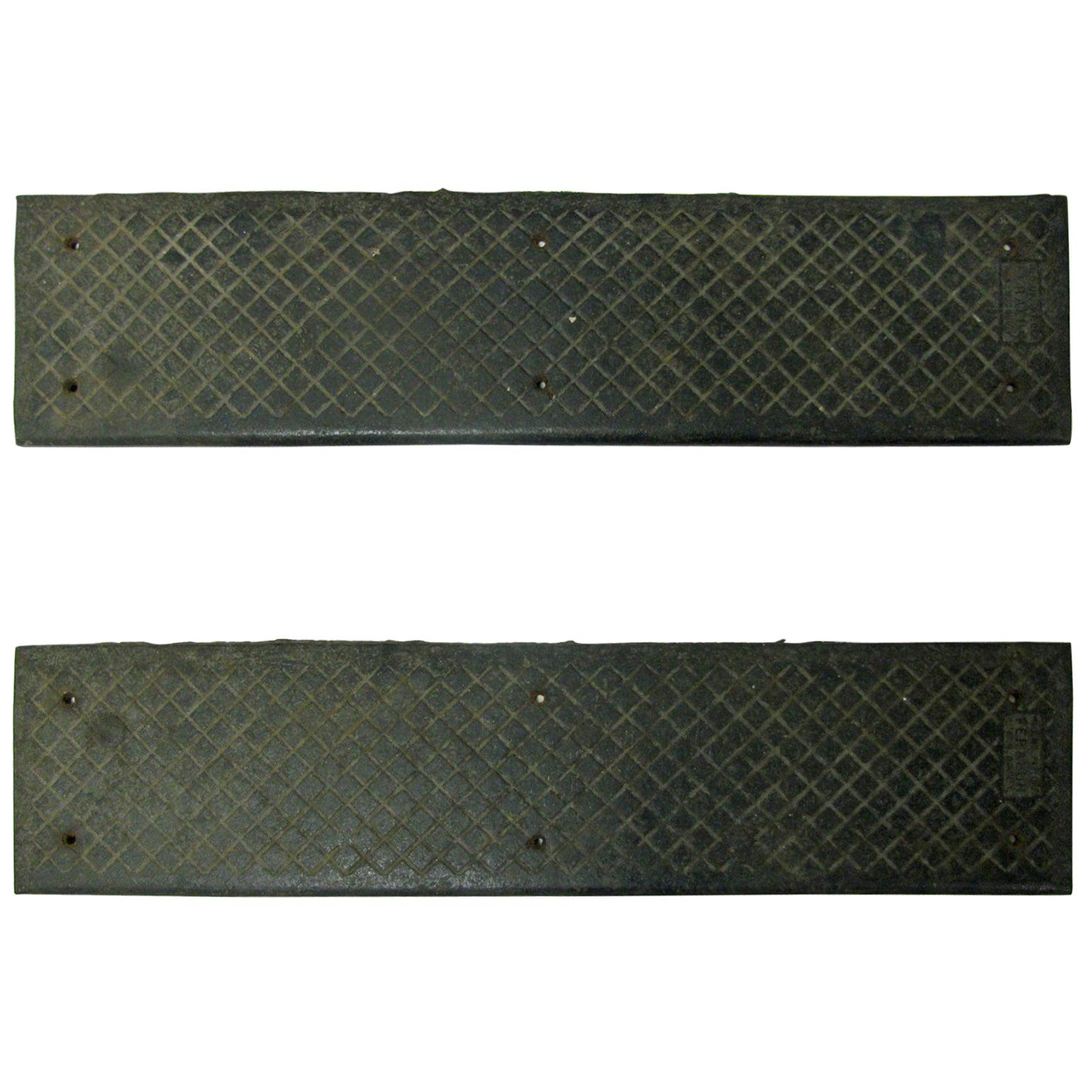 Cast Iron Stair Treads by American Abrasive Metal Corp, 39 Available, circa 1910