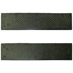 Cast Iron Stair Treads by American Abrasive Metal Corp, 39 Available, circa 1910