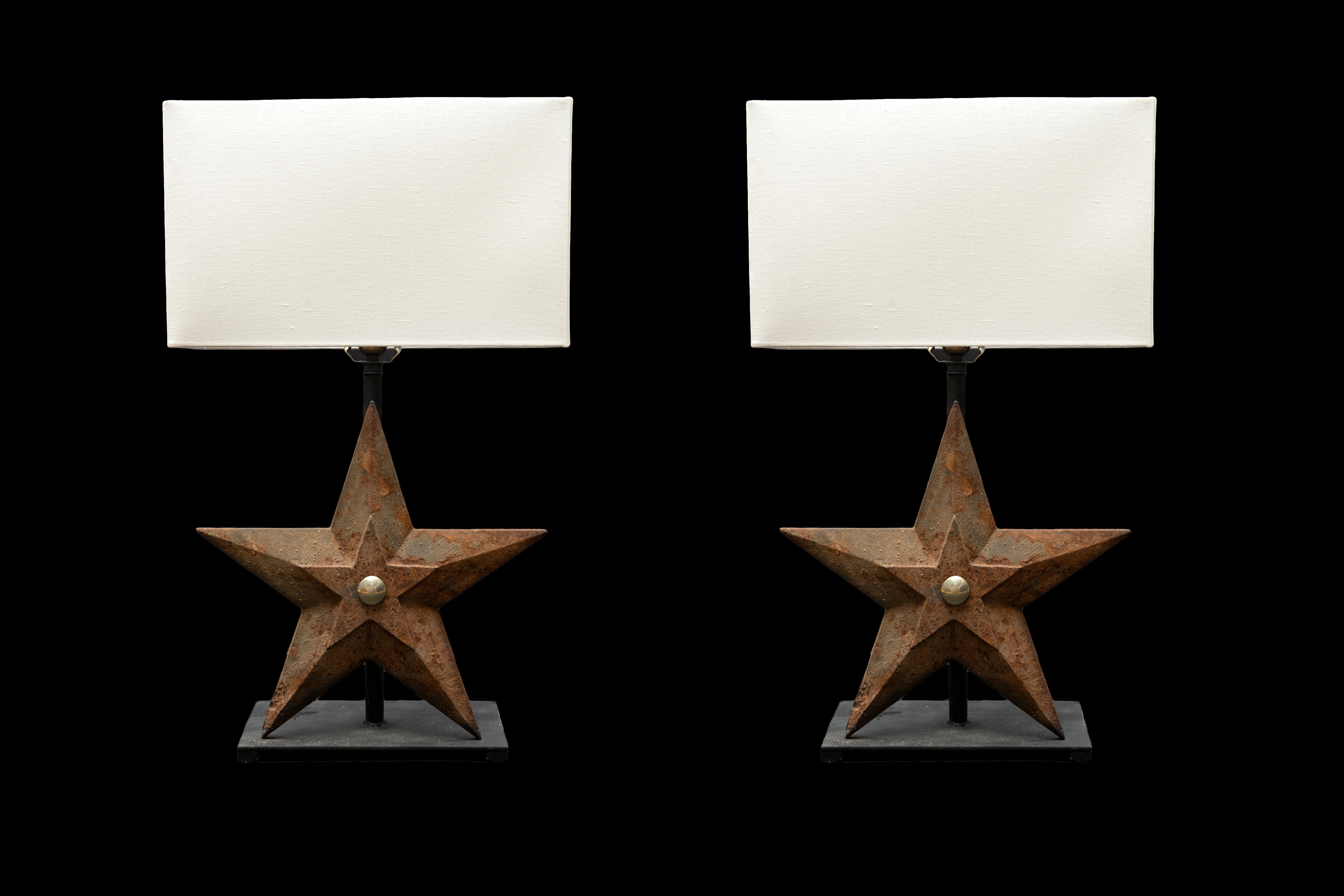 Cast Iron Star Lamp 1