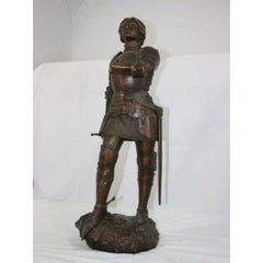 Cast Iron Statue of Joan of Arc, Late 19th Century