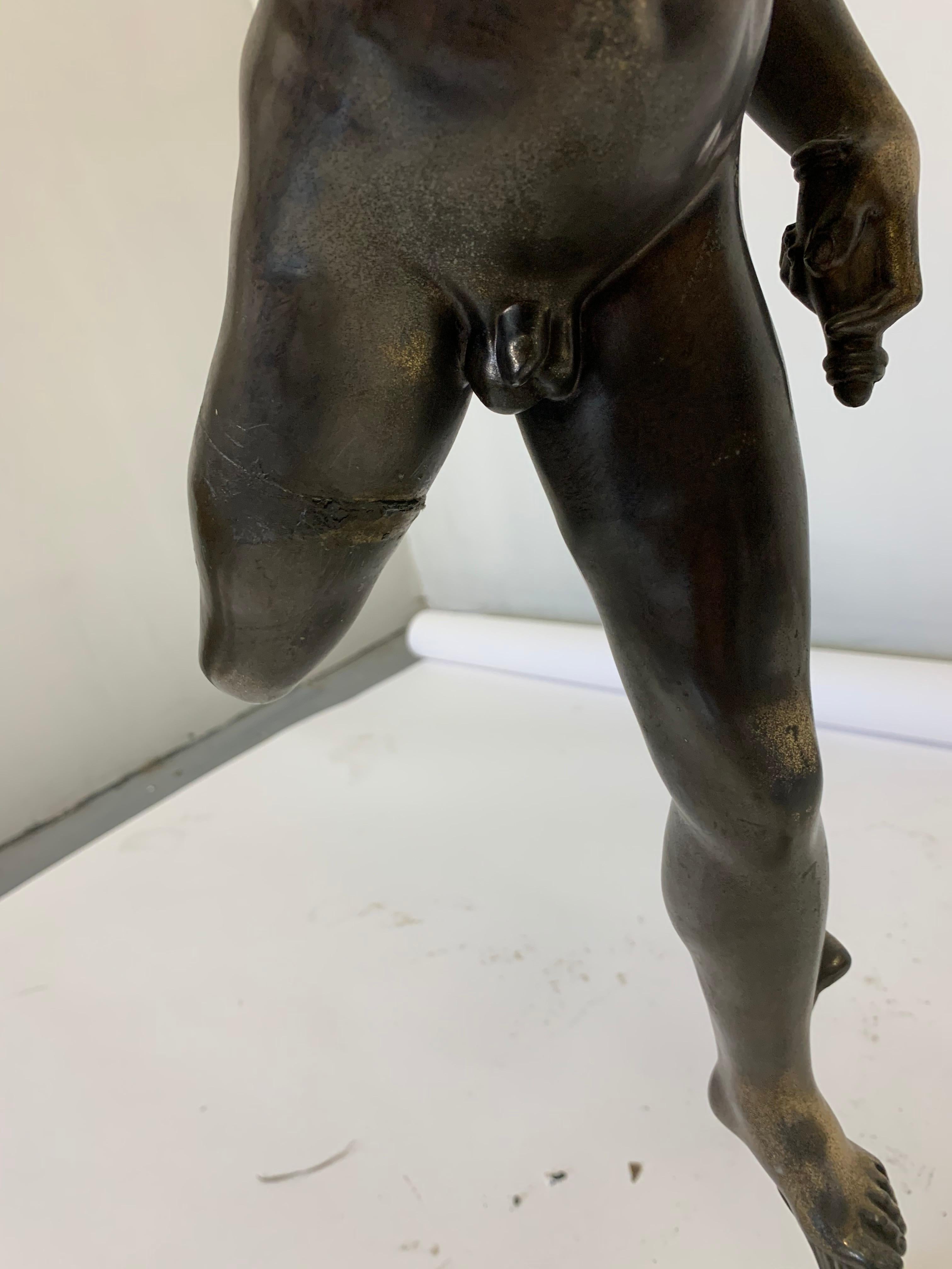 20th Century Cast Iron Statue of Mercury