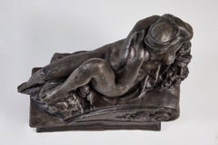 Cast Iron Statue of "Night", as depicted in Michael Angelo's  Allegorical Night