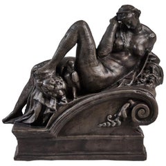 Cast Iron Statue of "Night", as depicted in Michael Angelo's  Allegorical Night