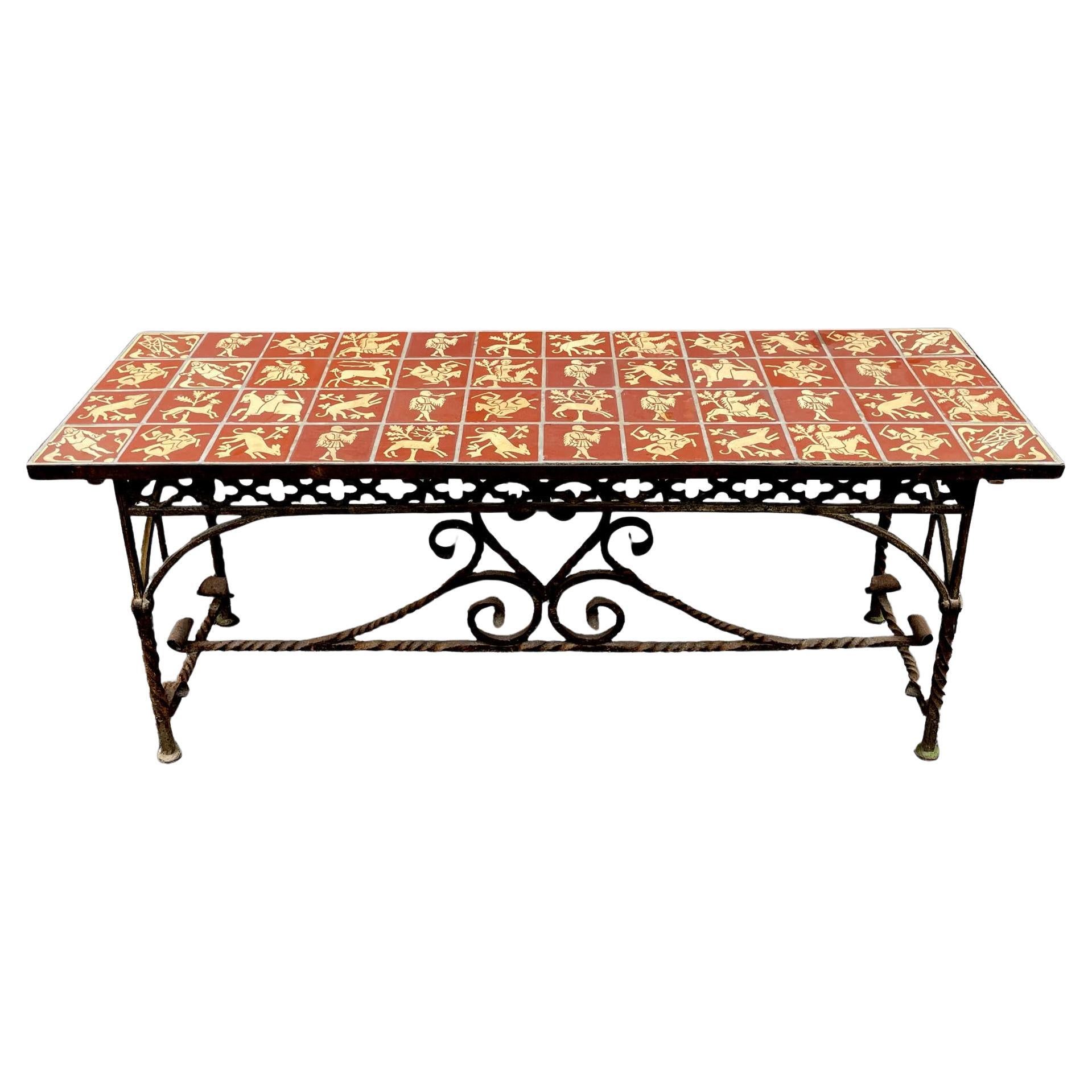 Cast iron table in Neo-Gothic period